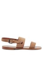 Matchesfashion.com Lvaro - Alexander Suede And Leather Sandals - Mens - Brown