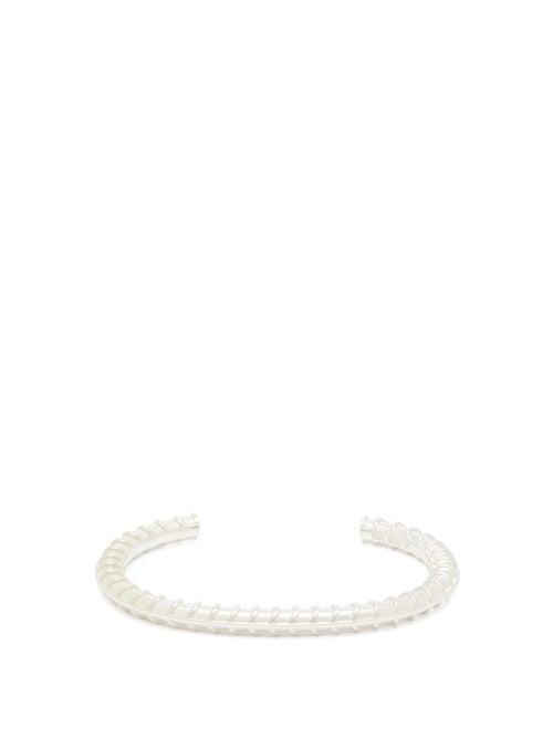 Matchesfashion.com All Blues - Rebar Polished Sterling Silver Cuff - Mens - Silver
