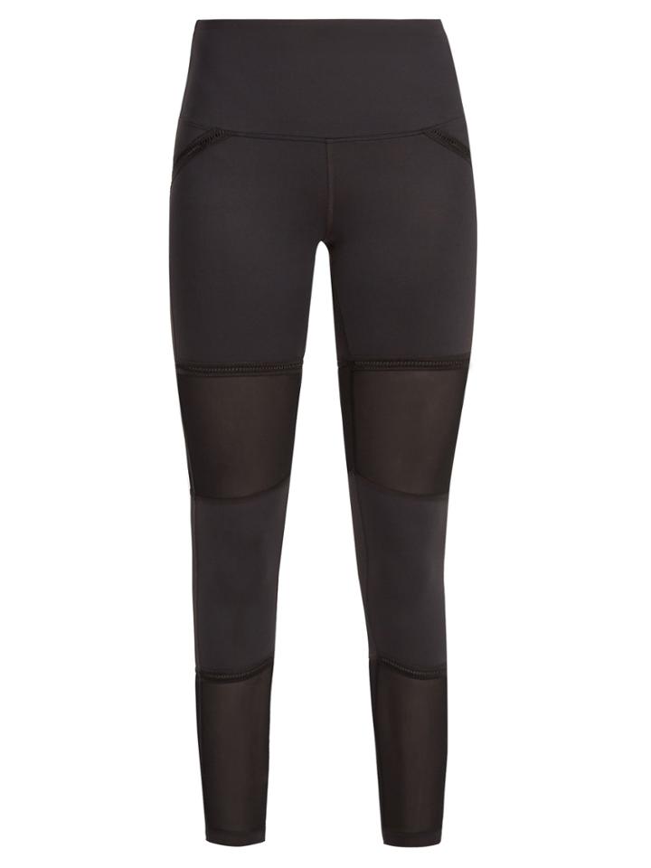 Track & Bliss Mesh-insert Performance Leggings