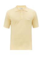Matchesfashion.com Holiday Boileau - Jagger Logo-embroidered Cotton-blend Polo Shirt - Mens - Light Yellow