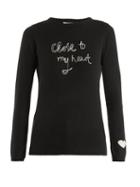 Matchesfashion.com Bella Freud - Close To My Heart Cashmere Sweater - Womens - Black