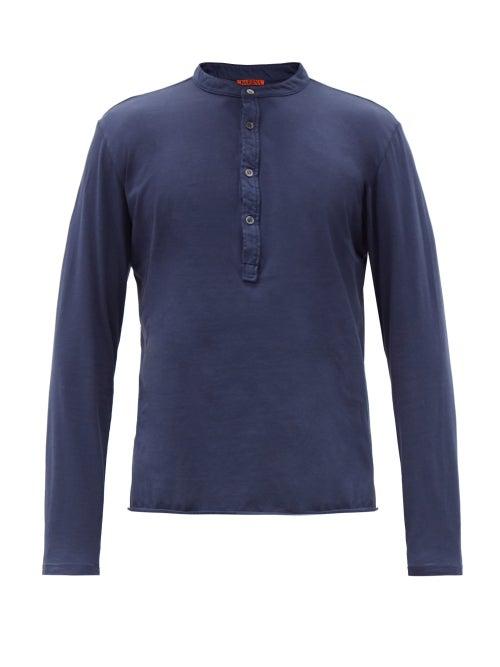 Matchesfashion.com Barena Venezia - Nalin Cotton Henley Top - Mens - Navy