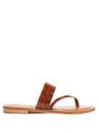 Matchesfashion.com Lvaro - Alberta Snakeskin And Leather Slides - Womens - Tan