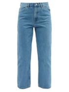 A.p.c. - Mirian Cropped High-rise Straight-leg Jeans - Womens - Blue