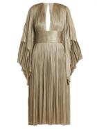 Maria Lucia Hohan Nadina Pleated Tulle Midi Dress