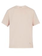 Matchesfashion.com Acne Studios - Embroidered Logo Cotton T Shirt - Mens - Pink