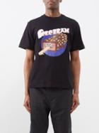 Icecream - Crunchy Shark-logo Cotton T-shirt - Mens - Black