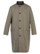 Lemaire Reversible Contrast-collar Wool Coat