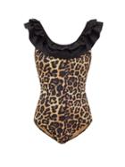 Matchesfashion.com Arizona Love - Miami Ruffled Leopard-print Swimsuit - Womens - Leopard