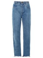 Chloé Frayed-hem Wide-leg Jeans