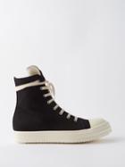 Rick Owens Drkshdw - Scarpe Canvas High-top Trainers - Mens - Black White