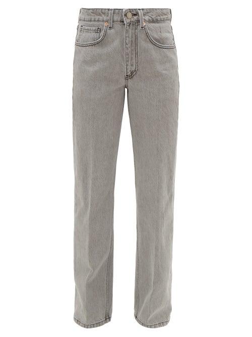Matchesfashion.com Raey - Push Straight-leg Boyfriend Jeans - Womens - Light Grey