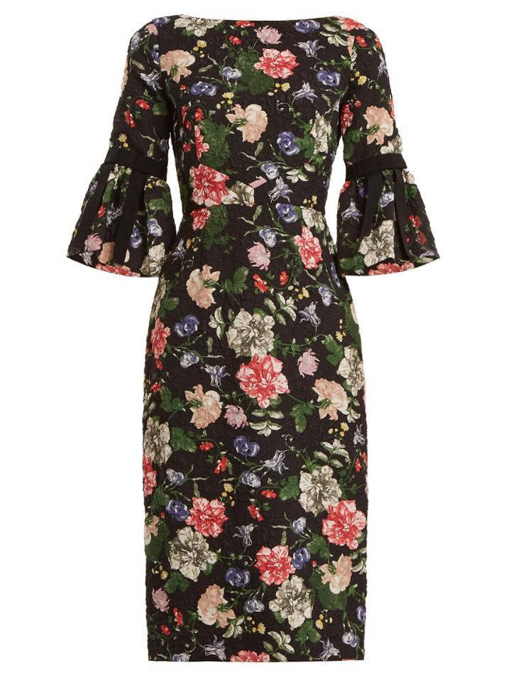 Erdem Alexandra Floral-print Matelass Dress