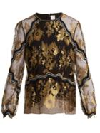 Peter Pilotto Round-neck Floral-lace Tulle Top