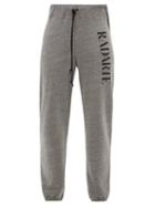 Matchesfashion.com Rodarte - Radarte Print Fleece Back Jersey Track Pants - Womens - Grey