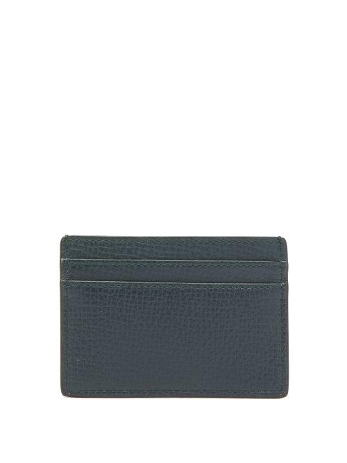 Matchesfashion.com Smythson - Grained Leather Cardholder - Mens - Green