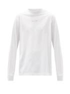 Matchesfashion.com 1017 Alyx 9sm - Logo-print Cotton-blend Long-sleeved T-shirt - Mens - White