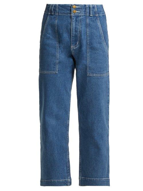 Matchesfashion.com Apiece Apart - Liv Cropped Jeans - Womens - Denim