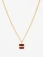 Miansai - Cardinal Gold-vermeil Necklace - Mens - Red