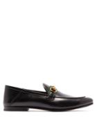 Matchesfashion.com Gucci - Brixton Collapsible Heel Leather Loafers - Mens - Black