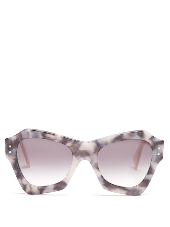 Roksanda X Cutler And Gross Angular Acetate Sunglasses