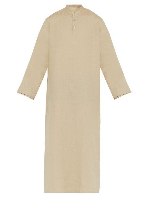 Matchesfashion.com Hecho - Agate Linen Kaftan - Mens - Beige