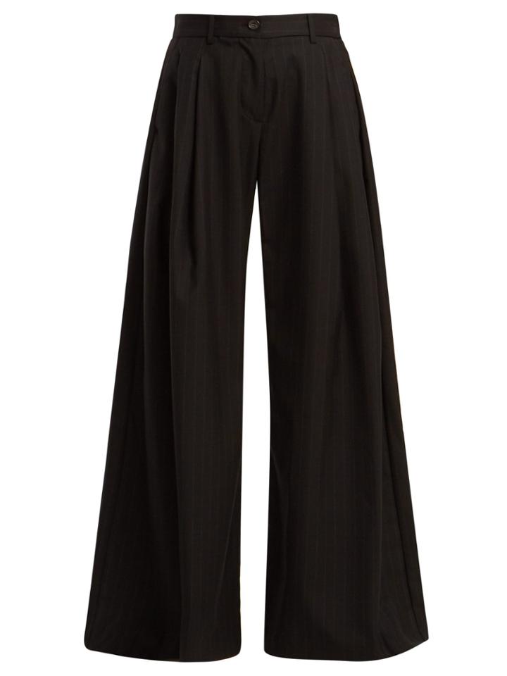 Nili Lotan Inez Wide-leg Wool Trousers