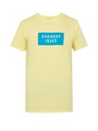 Matchesfashion.com Everest Isles - Logo Print Cotton T Shirt - Mens - Yellow