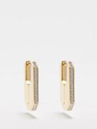 Otiumberg - Hex Crystal & 14kt Gold-vermeil Hoop Earrings - Womens - Gold Multi