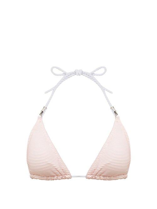 Matchesfashion.com Heidi Klein - San Marino Rope Triangle Bikini Top - Womens - Pink