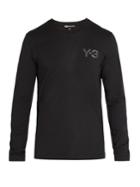 Y-3 Logo-print Long-sleeved Cotton T-shirt