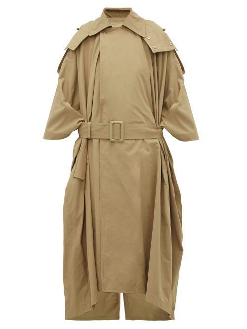 Matchesfashion.com Toga - Oversized Belted Trench Coat - Womens - Beige