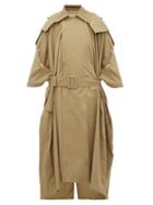 Matchesfashion.com Toga - Oversized Belted Trench Coat - Womens - Beige