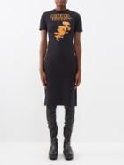 Raf Simons - Altered-reality Cotton-jersey T-shirt - Womens - Black