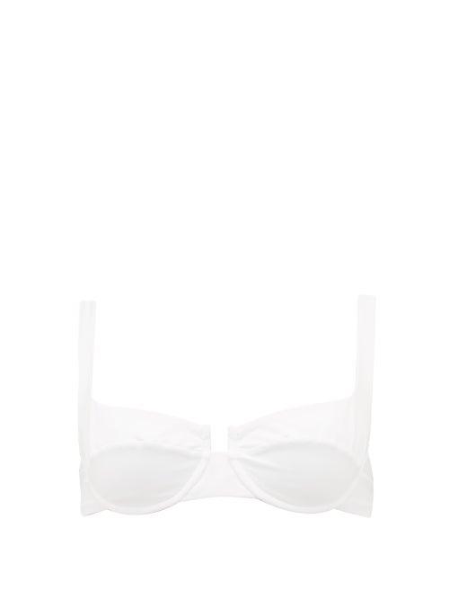 Matchesfashion.com Reina Olga - Brigitte Underwired Bikini Top - Womens - White