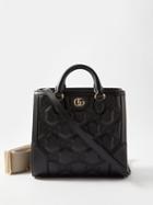 Gucci - Mini Gg-matelass Leather Tote Bag - Womens - Black