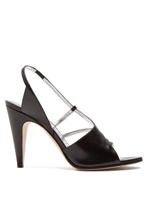 Matchesfashion.com Givenchy - Show Line Leather High Heel Sandals - Womens - Black
