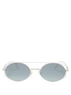 Matchesfashion.com Dior Homme Sunglasses - Diorarchitectural Round Metal Sunglasses - Mens - Silver