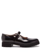 Noir Kei Ninomiya - X Church's Mary Jane Leather Pumps - Womens - Black