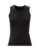Matchesfashion.com Joseph - Scoop-neck Silk-blend Tank Top - Womens - Black