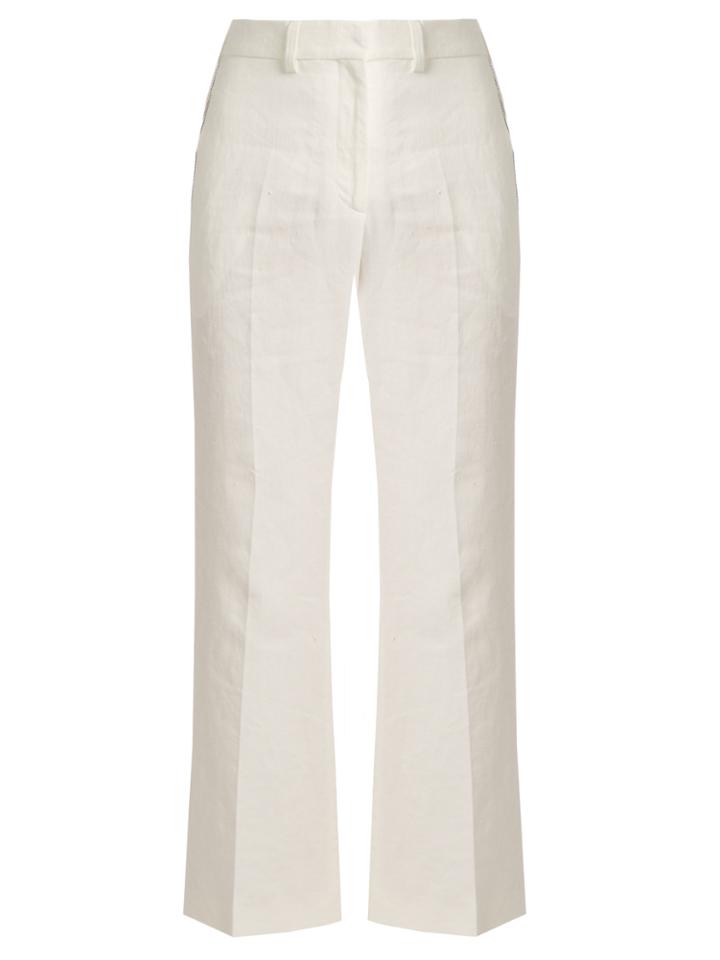 Calvin Klein Collection Lagen Tailored Linen Trousers