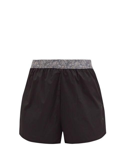 Matchesfashion.com The Upside - Zebra Running Shorts - Womens - Black Print