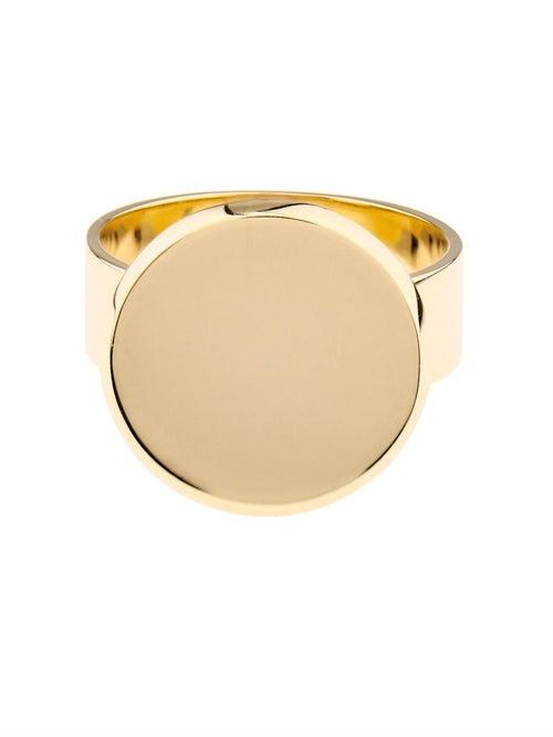 Ladies Fine Jewellery Dina Kamal Dk01 - Yellow-gold Flat-coin Ring - Womens - Yellow Gold