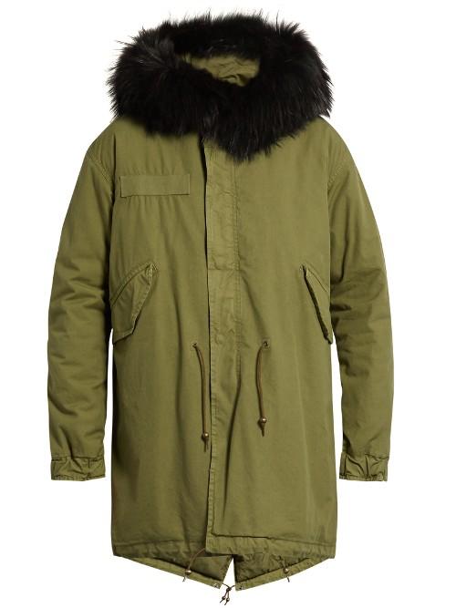 Mr & Mrs Italy Fur-trimmed Cotton-canvas Parka