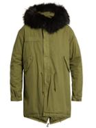 Mr & Mrs Italy Fur-trimmed Cotton-canvas Parka