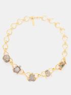 Begm Khan - Icons Artemis 24kt Gold-plated Choker - Womens - Gold Multi