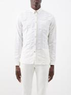 Oliver Spencer - New York Organic Cotton-seersucker Shirt - Mens - Cream