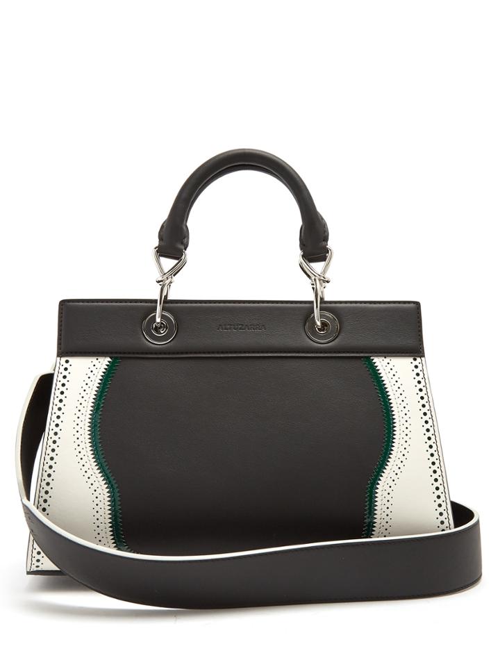 Altuzarra Shadow Contrast-trimmed Small Leather Bag