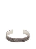 Matchesfashion.com Title Of Work - Macro Hard Sterling Silver Cuff - Mens - Silver Multi