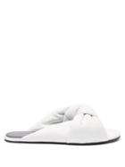 Matchesfashion.com Balenciaga - Drapy Knotted Leather Sandals - Womens - White